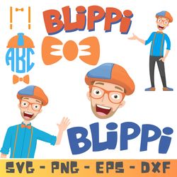 Blippi Bundle SVG - Blippi Bundle SVG - PNG - EPS - AI - Blippi Bundle Silhouette - Blippi Bundle Printable Ready.