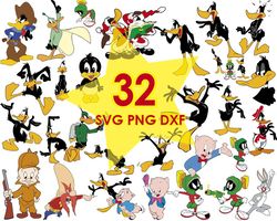 Daffy Duck svg, looney tunes svg, bugs bunny svg, png