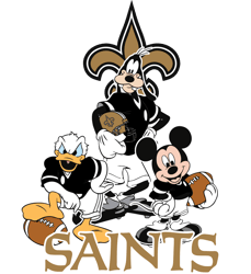Nfl Mickey And Minnie Mouse New Orleans Saints Svg Nfl Mickey