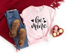 Be Mine Valentines Day T-Shirt , Valentines Day Shirts For Women , Valentine's Day Shirt , Cute Valentine's T-shirt , Va