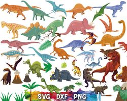 Dinosaur Collection svg, jurassic park svg, dino png