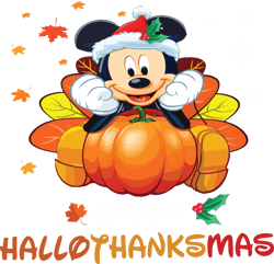 Mickey Mouse's Happy Hallothanksmas Halloween Png Files, Halloween Png, Cricut File