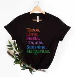 Cinco de Mayo Tacos Margaritas Shirt,Colorful Cinco Shirt,Fiesta Squad Shirt,Fiesta Party Shirt,Margaritas Shirt,Tacos S