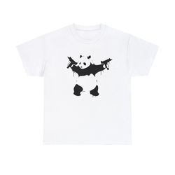 Banksy Panda Shirt -graphic tees, panda gifts