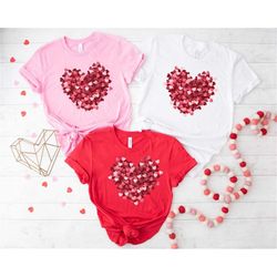 hearts valentine's day shirt, valentines sweatshirt, cute couple shirt, gifts for her, valentines gift for her, love shi
