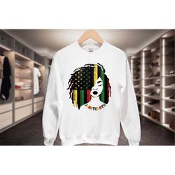 Juneteenth Sweatshirt For Women, Black History Sweatshirt For Women, Black Owned Clothing, Black Is Beautiful, African A