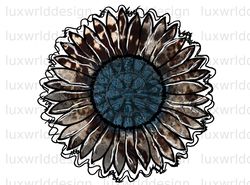 Cowhide Sunflower PNG  Sunflower png  Western Sunf