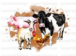 Farm Animals PNG  Farm png  Farmer png  Farmer Des