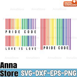 Rainbow Barcode Svg, Pride LGBTQ Rainbow Svg,LGBT SVG Bundle,Lesbian Svg , Gay Svg, Bisexual Svg, Transgender Svg