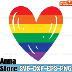 Big Heart Rainbow Pride LGBTQ Svg,LGBT SVG,Lesbian Svg , Gay Svg, Bisexual Svg, Transgender Svg, Queer Svg,Pride Svg