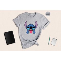 Stitch Disneyland Ears Shirt, Cute Disneyland T-Shirt, Disney Trip Gift, Cute Birthday Gift, Disney Stitch Tee