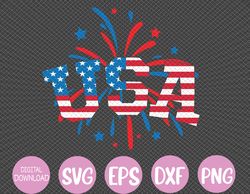 USA  Women Men Kids Patriotic American Flag 4th of July Svg, Eps, Png, Dxf, Digital Download
