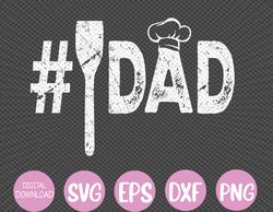 Mens Number One Cooking Dad for Fathers Day 1 Daddy Svg, Eps, Png, Dxf, Digital Download