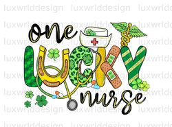 One Lucky Nurse PNG  St. Patricks Day png  St. Pat