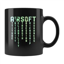Airsoft Definition Mug, Airsoft Gift, Airsoft Player Gift, Airsoft Player Mug, Airsoft Team Mug, Airsoft Team Gift, Pain