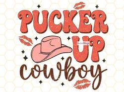 Pucker Up Cowboy PNG  Valentines Day png  Western