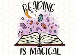 Reading Is Magical PNG  Book Lover png  Reading pn