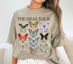Vintage The Eras Tour Butterfly Shirt, Comfort Co