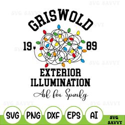Griswold 1989 Exterior Illumination Svg, Christmas Svg, Christmas Tree Lighting Svg, Retro Christmas Svg, Griswold's