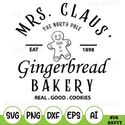 Mrs Clause Gingerbread Christmas Embroidered Svg, Christmas Svg, Funny Christmas, Xmas Gift, Womens Svger, Retro Christm