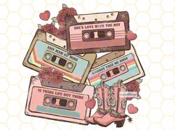 Western 90s Country Music Cassettes PNG  Western V