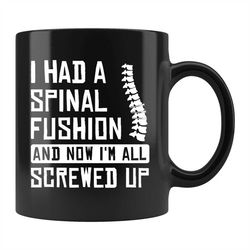 Back Surgery Mug Back Surgery Gift Spine Surgery Mug Scoliosis Mug Spine Gift Spine Mug Spinal Fusion Gift Spinal Fusion