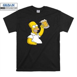 The Simpsons Homer Simpson Beer T shirt Hoodie Tote Bag Hoody T-shirt Tshirt S-M-L-XL-XXL-3XL-4XL-5XL Oversized Men Wome