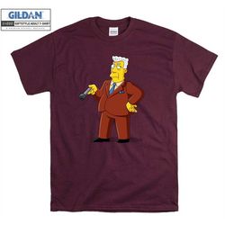 The Simpsons Kent Brockman Microphone T shirt Art Cartoon T-shirt Tshirt S-M-L-XL-XXL-3XL-4XL-5XL Oversized Men Women Un