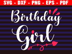 Birthday Girl Svg, Birthday Svg, Girl's Birthday Svg, Birthday Shirt Svg, Birthday Squad Svg, Happy Birthday Svg