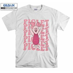 Disney Piglet 2 Sided Winnie The Pooh T shirt Hoodie Hoody T-shirt Tshirt S-M-L-XL-XXL-3XL-4XL-5XL Oversized Men Women U
