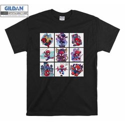 Funny Chibi Spider-Man Avenger Superhero T shirt Hoodie Hoody T-shirt Tshirt S-M-L-XL-XXL-3XL-4XL-5XL Oversized Men Wome