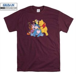 Winnie The Pooh T shirt All Characters Disney Funny Cartoon T-shirt Tshirt S-M-L-XL-XXL-3XL-4XL-5XL Oversized Men Women