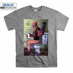 Deadpool Wade Wilson Cute Chibi Funny Marvel T shirt Hoodie Hoody T-shirt Tshirt S-M-L-XL-XXL-3XL-4XL-5XL Oversized Men