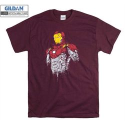 Marvel Iron Man T shirt Superhero Comics Avengers Print T-shirt Tshirt S-M-L-XL-XXL-3XL-4XL-5XL Oversized Men Women Unis