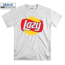 Lazy Logo Parody Funny Cartoon T shirt Hoodie Hoody T-shirt Tshirt S-M-L-XL-XXL-3XL-4XL-5XL Oversized Men Women Unisex 9