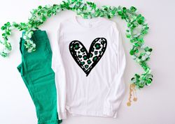 Lucky Cheetah Heart Shirt,St. Patricks Day Shirt,St Patrick Heart Shirt,Irish Shirt,St Patrick's Day Shirt,Irish Shirt,P