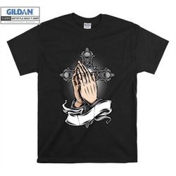 Official Christian Cross T shirt  Pendant Church T-shirt Tshirt S-M-L-XL-XXL-3XL-4XL-5XL Oversized Men Women Unisex D175