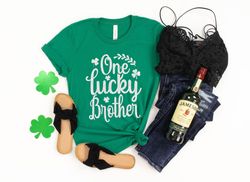 One Lucky Brother Shirt, St Patty's Lucky Shirt, Shamrock Shirt, Patrick's Day Tee, Lucky Brother T-shirt, St Patrick's