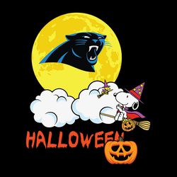 Halloween Snoopy Carolina Panthers NFL Svg, silhouette svg fies