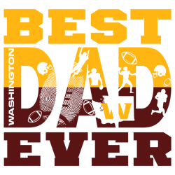 Best Dad Ever Washington Commander Svg, Dad NFL Svg, Dad Sport Svg, Football Svg, Football Dad svg Digital File Download