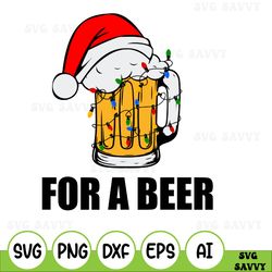 It's The Most Wonderful Time Matching Svg, For Beer Svg, Funny Christmas Couples Svg, Holiday Party Couple Svg