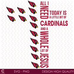 All I Need Today Is A Little Bit Of Cardinals Svg, Sport Svg, Arizona Cardinals,