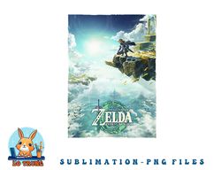 The Legend of Zelda Tears Of The Kingdom Box Art Poster png, digital download copy