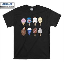Star Wars Characters as Nostalgic Ice Cream T shirt Hoodie Hoody T-shirt Tshirt S-M-L-XL-XXL-3XL-4XL-5XL Oversized Men W