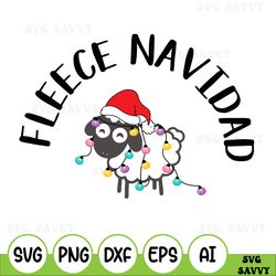 Fleece Navidad Christmas Xmas Crewneck Svg, Christmas Svg, Holiday GifSvg, Naughty Ugly Santa Svg