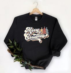 Vintage Merry Christmas Sweatshirt,Christmas Family Shirt,Christmas Gift,Holiday Gift,Christmas Family Matching Shirt,Ch