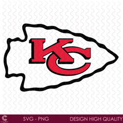 KC Logo Arrow Svg, Sport Svg, Kansas City Chiefs Svg, Kansas City Chiefs Logo Sv