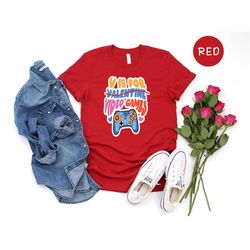 V Is For Video Games Shirt, Funny Valentines Day Gamer T-Shirt, Video Games Lover Gift, Valentines Gamer Tee