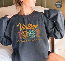 41st Birthday Sweatshirt, Vintage 1982 Hoodie, 41st Birthday Gift for Women, 41st Birthday Shirt Men, Retro Hoodie, Vint