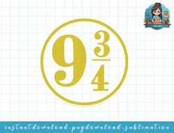 Harry Potter 9-34 Logo png, sublimate, digital download